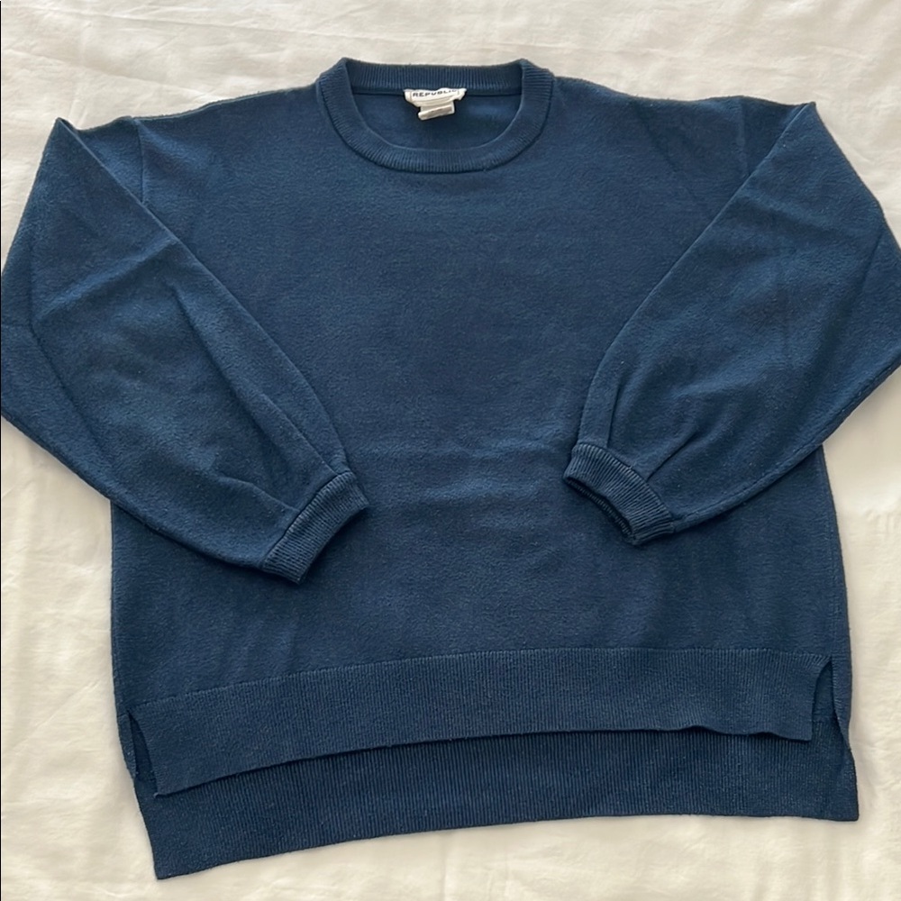 For The Republic Classic Crewneck Sweater - Navy